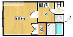 コーポ・ソフィア 1Kの間取図画像