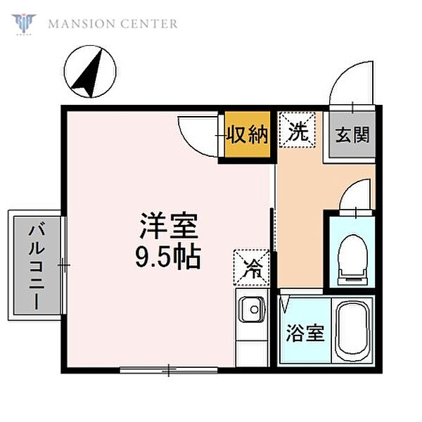 コーポラス鶴 ｜新潟県新潟市東区上木戸3丁目(賃貸アパート1R・2階・24.84㎡)の写真 その2