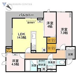フィラーレ 3LDKの間取図画像