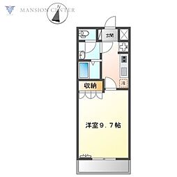 ラ・ルース中山 1Kの間取図画像