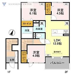 グラン・マーレ 3LDKの間取図画像
