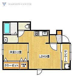 カーサリベルタ1 1LDKの間取図画像