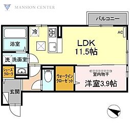 リベルタ 1LDKの間取図画像