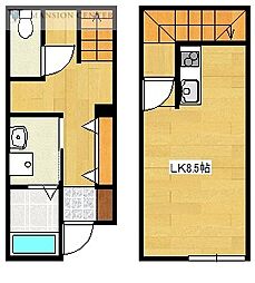 シャルムメゾン1 ワンルームの間取図画像