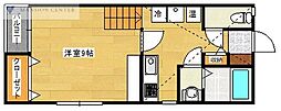 GAKUENヒルズB 1Kの間取図画像