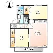 緑が丘シェルエA  ｜ 長野県上田市緑が丘２丁目（賃貸アパート2LDK・2階・55.44㎡） その2