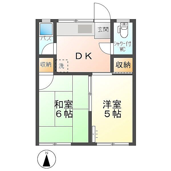 長野県東御市田中(賃貸アパート2DK・1階・30.42㎡)の写真 その2