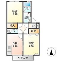 長野県上田市中野（賃貸アパート2DK・2階・45.15㎡） その2