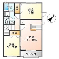 長野県上田市五加（賃貸アパート2LDK・2階・62.07㎡） その2