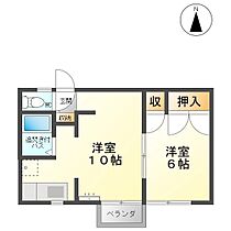 コーポ松の木B  ｜ 長野県上田市古里（賃貸アパート1LDK・2階・34.70㎡） その2