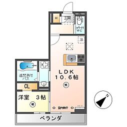 間取図画像 1LDK