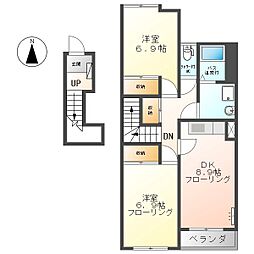 アトレヴィ 2DKの間取図画像