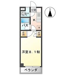GREENCOAT・C 1Kの間取図画像