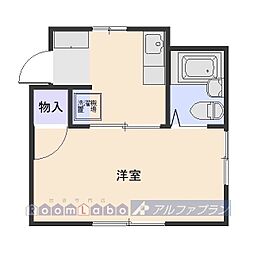 ネクストハイツ下小出B 1Kの間取図画像