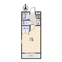 GROWTS 1Kの間取図画像