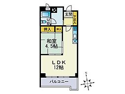 愛宕ヒルズ（ヘルスケアさわら） 3階1LDKの間取り