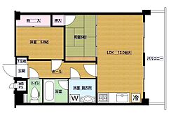谷口ビル 2LDKの間取図画像
