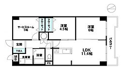 間取図画像 2SLDK