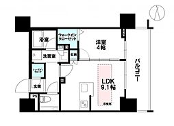 クリオ平岸マスタープレイス 1LDKの間取図画像