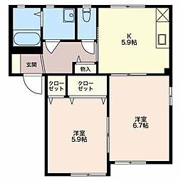 サンシティーＡ 1階