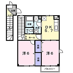 クレール 2階/201