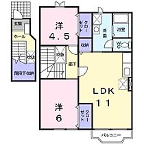 バードタイニー 203 ｜ 青森県八戸市南白山台1丁目（賃貸アパート2LDK・2階・59.77㎡） その2