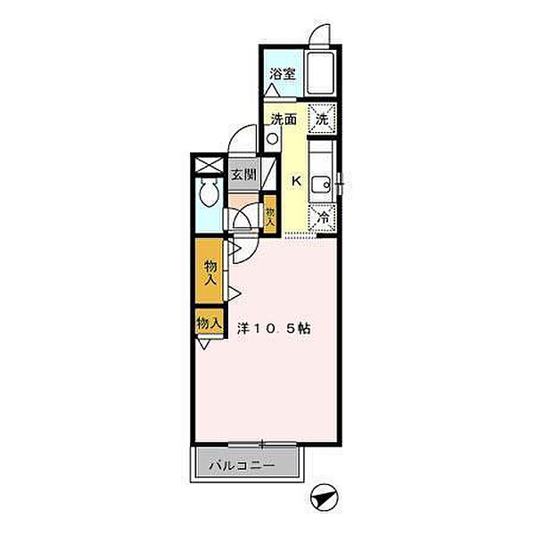 セジュール秀 108｜青森県八戸市大字湊町字上田屋前(賃貸アパート1K・1階・32.07㎡)の写真 その2