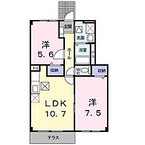 ゼファー 102 ｜ 青森県八戸市南白山台3丁目（賃貸アパート2LDK・1階・54.06㎡） その2