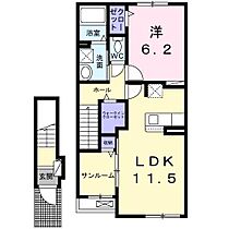 カーサ・コンフォルト 203 ｜ 青森県八戸市類家5丁目（賃貸アパート1LDK・2階・50.96㎡） その2