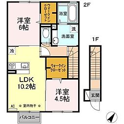 コレサ 2LDKの間取図画像