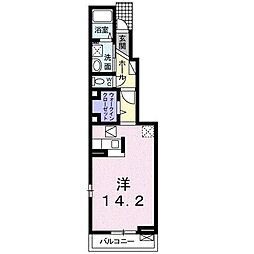 ルーエンハイム 1Kの間取図画像