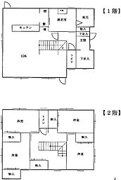 嘉麻市平 4LDKの間取り