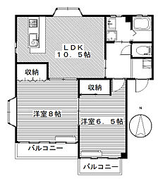セゾンハイツB. 2階