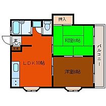 ふじコーポ中の島Ａ 201 ｜ 千葉県茂原市中の島町（賃貸アパート2LDK・1階・44.00㎡） その2