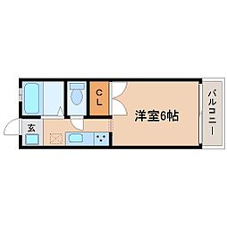 ステーションプラザ 1Kの間取図画像