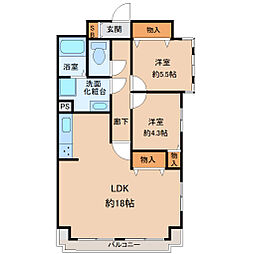 間取図画像 2LDK
