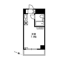 横浜南プラザ ワンルームの間取図画像