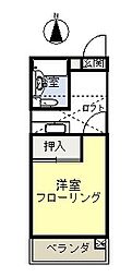 アンドアイラブ ワンルームの間取図画像