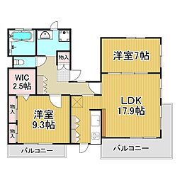 YSプラネット 2LDKの間取図画像