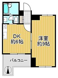 藤和シティコープ大手前2 1DKの間取図画像