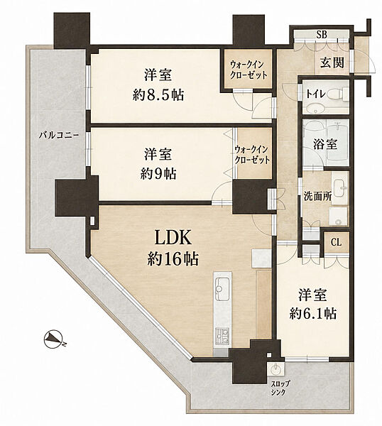 間取りを拡大表示