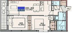 サングランデ 2LDKの間取図画像