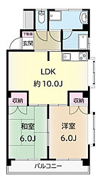 ビー・エム・シーさぎ沼 2LDKの間取図画像
