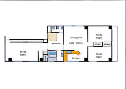 モリダイヤハイツ栄 11階3LDKの間取り