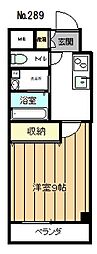 ブロッサムガーデン利平治 1Kの間取図画像
