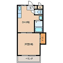 シャロム新町 302 ｜ 福岡県久留米市東合川新町（賃貸マンション1DK・3階・30.00㎡） その2