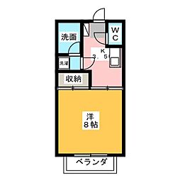 間取図画像 1K