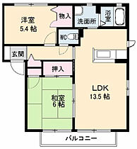 メゾン・ド・セリーヌ　I 202 ｜ 山口県宇部市今村南２丁目5-64（賃貸アパート2LDK・2階・58.10㎡） その2