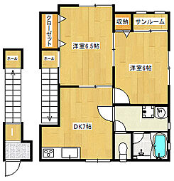 輝5 2DKの間取図画像