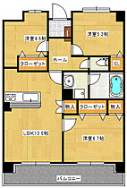 際波フォレストヒルズ 202 ｜ 山口県宇部市大字際波237-5（賃貸マンション3LDK・2階・61.14㎡） その2